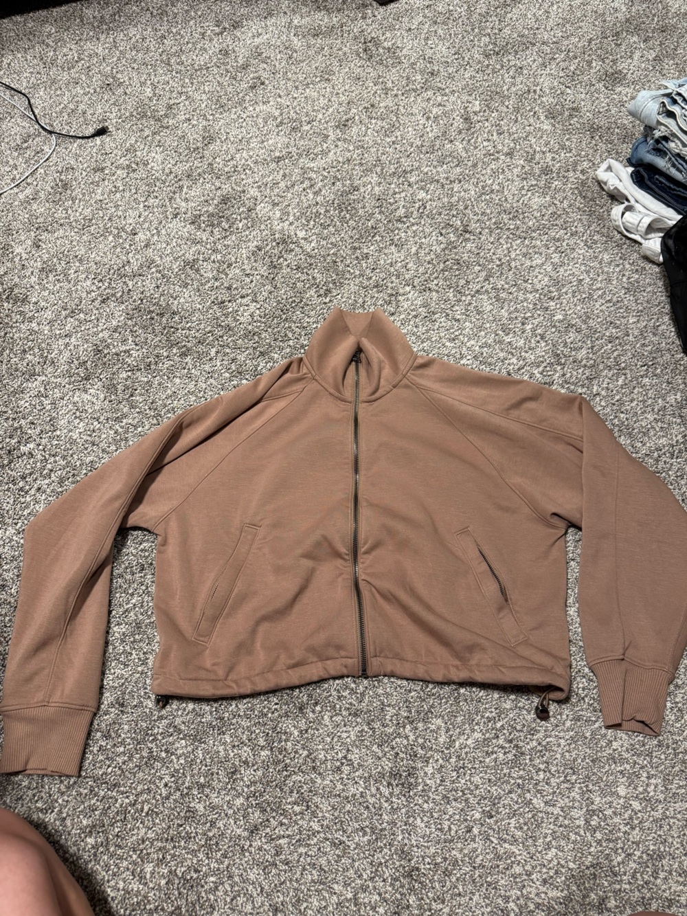 Abercrombie & Fitch Brown Zip-Up Jacket